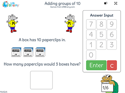 Adding Groups of 10